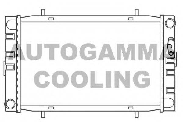 AUTOGAMMA 100071 Радіатор, охолодження двигуна