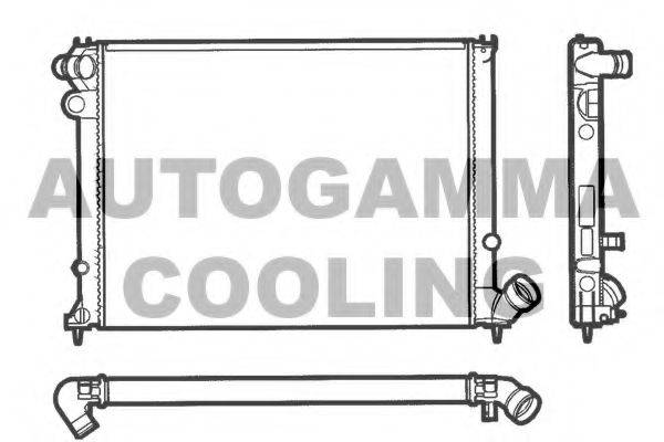 AUTOGAMMA 100210 Радіатор, охолодження двигуна