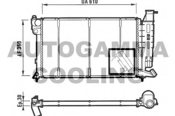 AUTOGAMMA 100229 Радіатор, охолодження двигуна