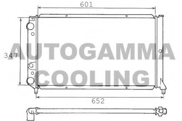 AUTOGAMMA 100300 Радіатор, охолодження двигуна