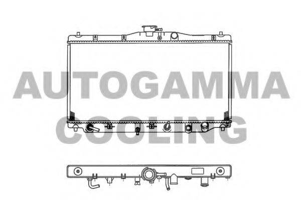 AUTOGAMMA 100404 Радіатор, охолодження двигуна
