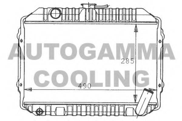 AUTOGAMMA 100437 Радіатор, охолодження двигуна