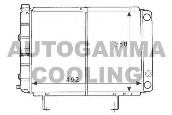 AUTOGAMMA 100796 Радіатор, охолодження двигуна