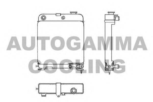 AUTOGAMMA 100813 Радіатор, охолодження двигуна