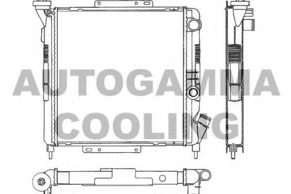 AUTOGAMMA 100831 Радіатор, охолодження двигуна