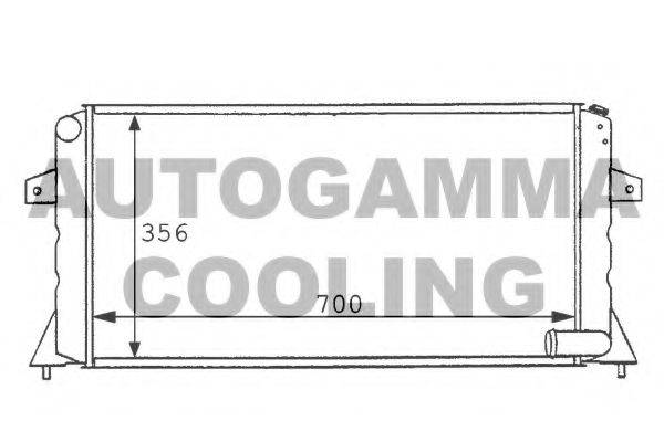 AUTOGAMMA 100932 Радіатор, охолодження двигуна