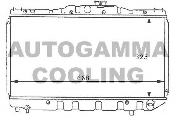 AUTOGAMMA 101003 Радіатор, охолодження двигуна