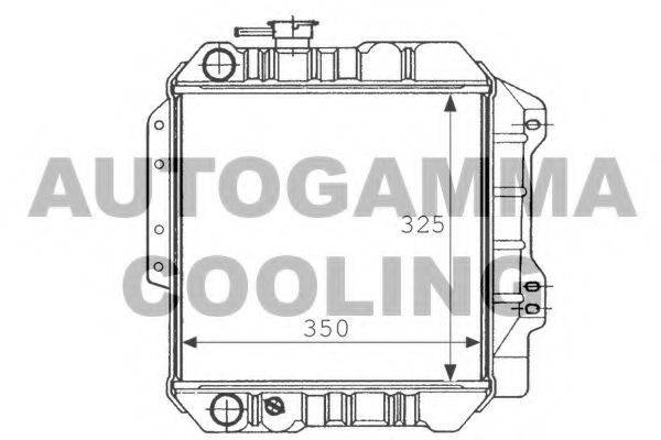 AUTOGAMMA 101027 Радіатор, охолодження двигуна