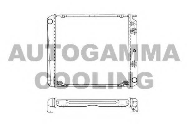 AUTOGAMMA 101093 Радіатор, охолодження двигуна