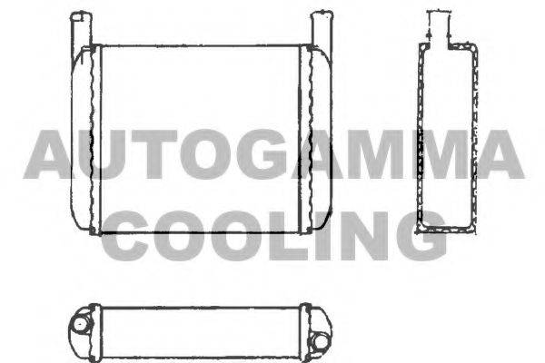 AUTOGAMMA 101609 Теплообмінник, опалення салону