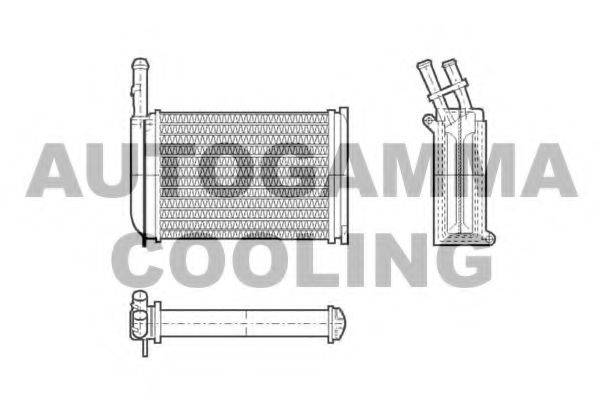 AUTOGAMMA 101615 Теплообмінник, опалення салону