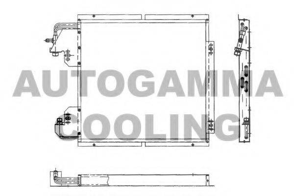 AUTOGAMMA 101800 Конденсатор, кондиціонер