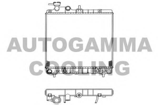 AUTOGAMMA 102125 Радіатор, охолодження двигуна