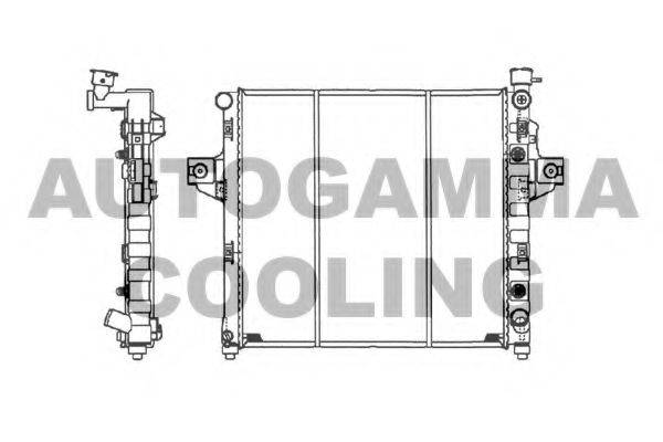 AUTOGAMMA 102134 Радіатор, охолодження двигуна
