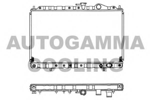 AUTOGAMMA 102180 Радіатор, охолодження двигуна