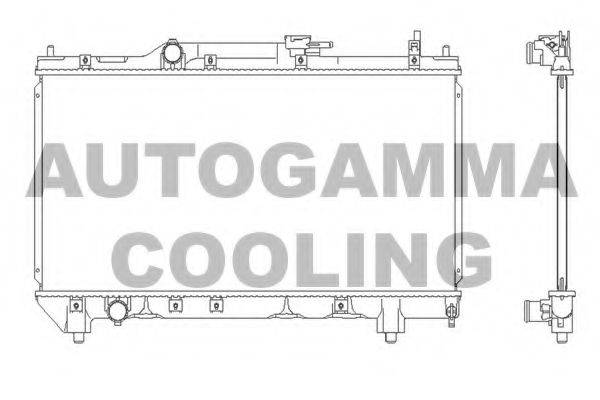 AUTOGAMMA 102347 Радіатор, охолодження двигуна