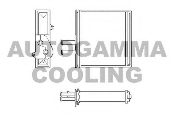 AUTOGAMMA 102428 Теплообмінник, опалення салону