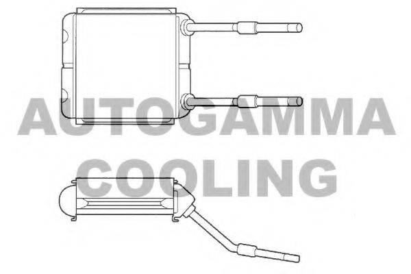 AUTOGAMMA 102453 Теплообмінник, опалення салону