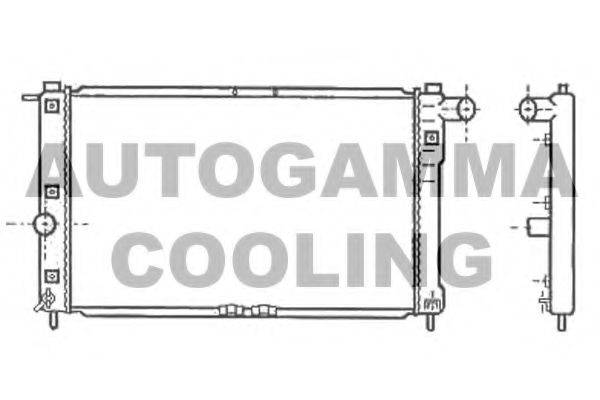 AUTOGAMMA 102581 Радіатор, охолодження двигуна