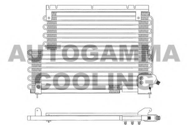 AUTOGAMMA 102833 Конденсатор, кондиціонер