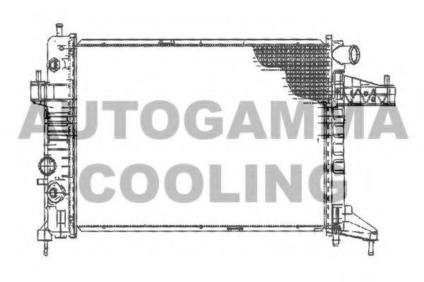 AUTOGAMMA 102850 Радіатор, охолодження двигуна