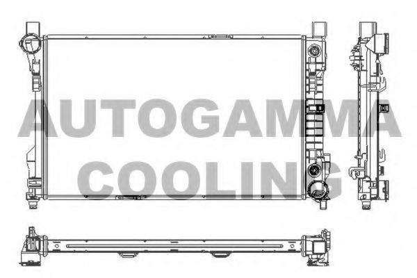 AUTOGAMMA 102918 Радіатор, охолодження двигуна