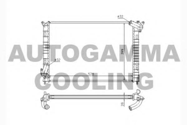 AUTOGAMMA 103201 Радіатор, охолодження двигуна