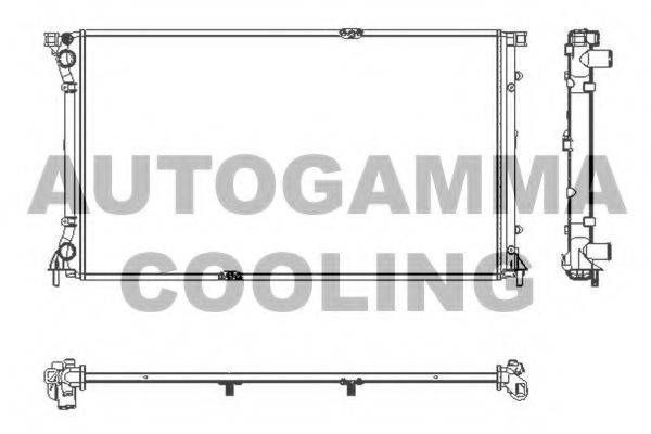 AUTOGAMMA 103351 Радіатор, охолодження двигуна