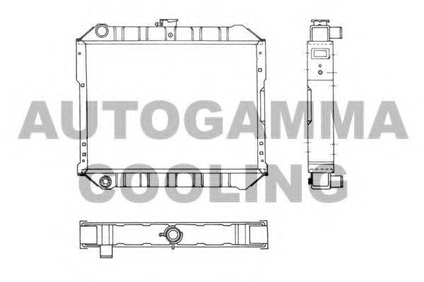 AUTOGAMMA 103980 Радіатор, охолодження двигуна