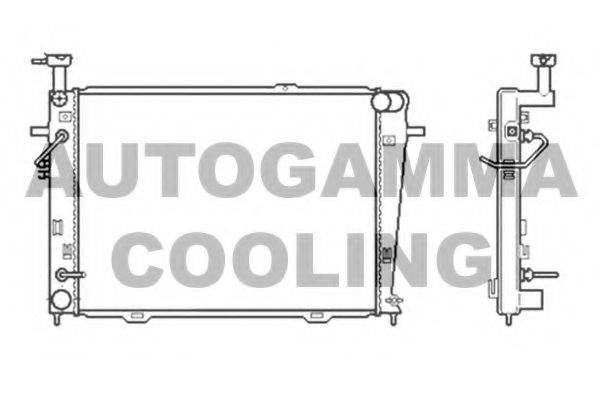 AUTOGAMMA 104012 Радіатор, охолодження двигуна