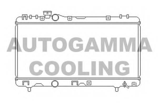 AUTOGAMMA 104162 Радіатор, охолодження двигуна