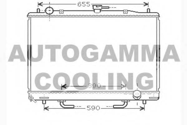 AUTOGAMMA 104293 Радіатор, охолодження двигуна