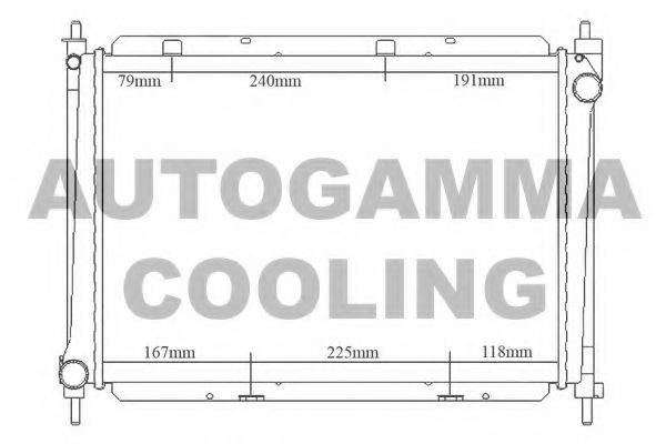 AUTOGAMMA 104297 Радіатор, охолодження двигуна