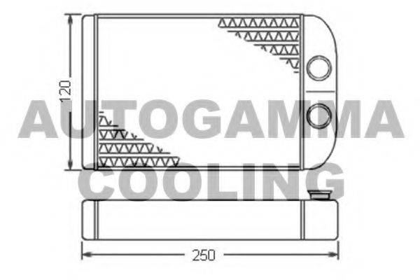 AUTOGAMMA 104349 Теплообмінник, опалення салону