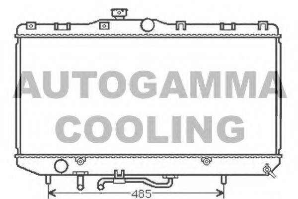 AUTOGAMMA 104568 Радіатор, охолодження двигуна