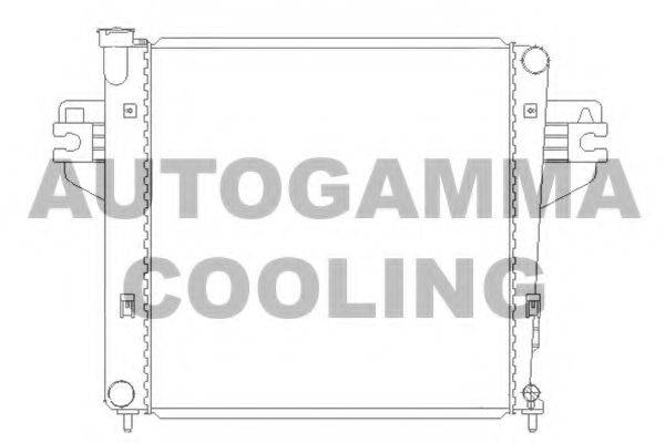 AUTOGAMMA 104836 Радіатор, охолодження двигуна