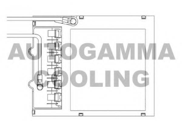 AUTOGAMMA 104883 Теплообмінник, опалення салону