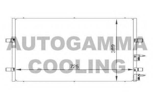 AUTOGAMMA 104986 Конденсатор, кондиціонер