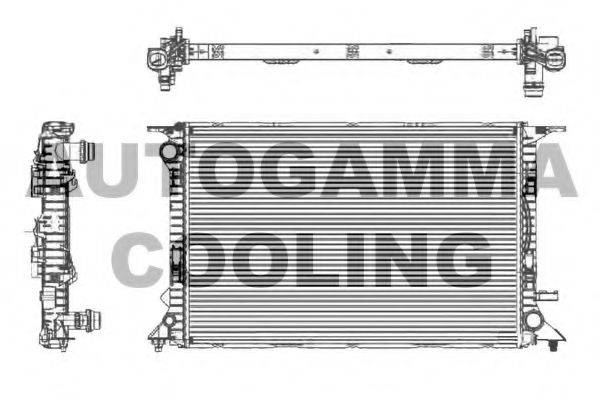 AUTOGAMMA 105158 Радіатор, охолодження двигуна