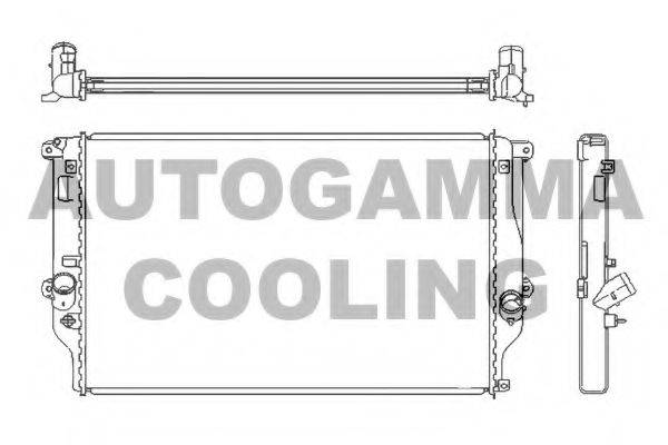 AUTOGAMMA 105184 Радіатор, охолодження двигуна