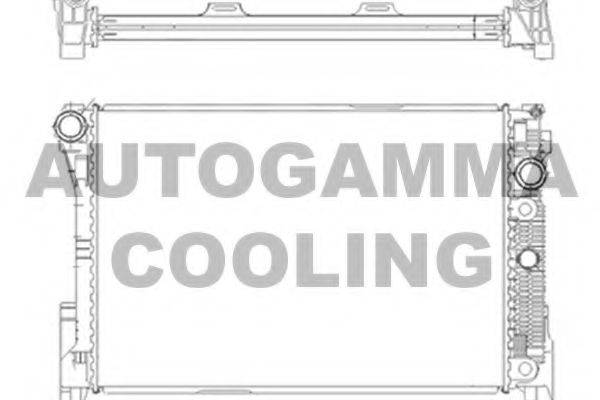 AUTOGAMMA 105208 Радіатор, охолодження двигуна