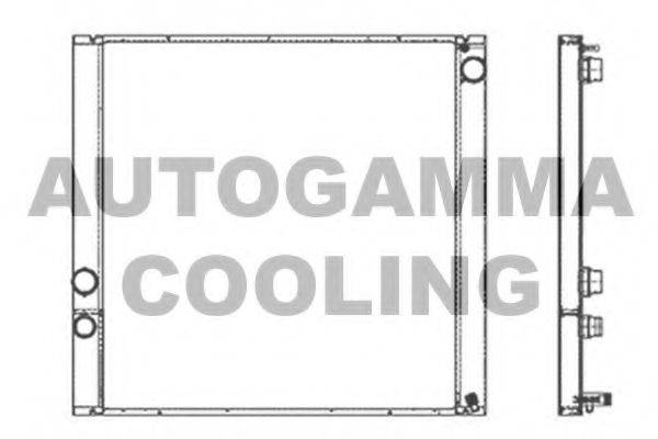 AUTOGAMMA 105214 Радіатор, охолодження двигуна