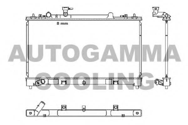 AUTOGAMMA 105385 Радіатор, охолодження двигуна