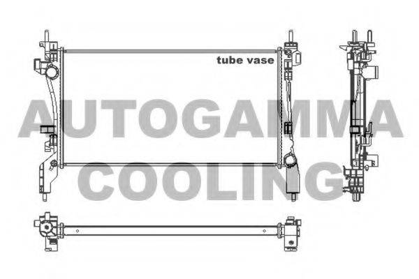 AUTOGAMMA 105440 Радіатор, охолодження двигуна