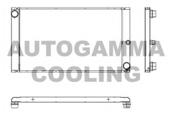 AUTOGAMMA 105657 Радіатор, охолодження двигуна