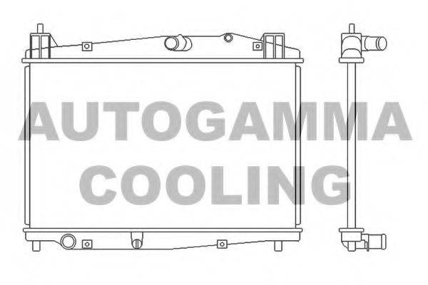 AUTOGAMMA 105695 Радіатор, охолодження двигуна