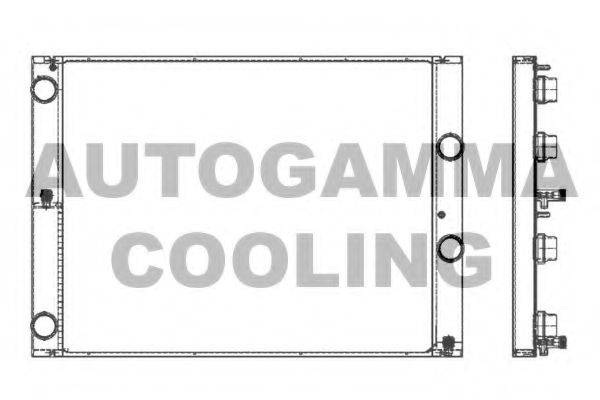 AUTOGAMMA 105749 Радіатор, охолодження двигуна