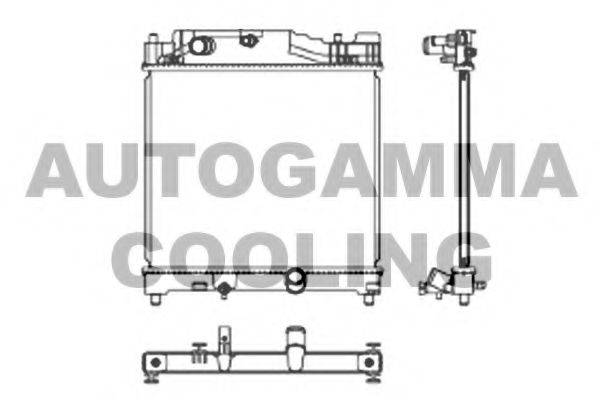AUTOGAMMA 105905 Радіатор, охолодження двигуна