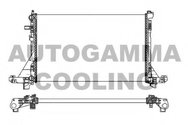 AUTOGAMMA 107004 Радіатор, охолодження двигуна