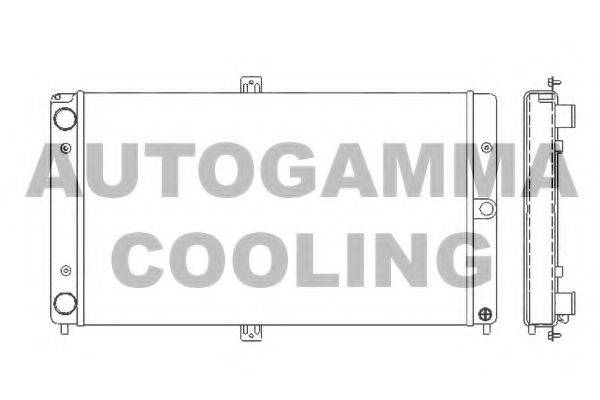 AUTOGAMMA 107035 Радіатор, охолодження двигуна